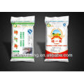 Promotional PP woven flour bags with single folded and double sewing for bottom